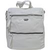 COVERI COLLECTION Borsa Zaino Ecopelle Convertibile in Borsa a Tracolla con Sistema Antifurto Apertura Posteriore Misure Compatte, Dimensioni: 30 X 30 X 15 cm. ART. 2728 Marchio Coveri (BIANCO)