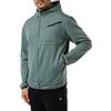 Champion Legacy American Tech - Poly-Cotton Interlock Full Zip Felpa con Cappuccio, Verde BLG, M Uomo FW23