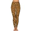 XVBCDFG Pantaloni da yoga con tasche per donna leggings a scacchi con teschi controllo pancia pantaloni da allenamento a vita alta collant fitness, Stampa giraffa., M