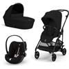 Cybex Gold - Cybex Gold Trio Melio Magic Black con Telaio Carbon con Cloud G