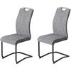 Hela Tische Riga S VT Velvet grigio chiaro laterale WS antracite set da 2 pezzi