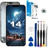 EFAITHLIFE Schermo per iPhone 14 6.1 Pollici (Modello A2649, A2881, A2882, A2883, A2884), Montaggio Telaio Display LCD e 3D Touch Screen digitalizzatore con Strumenti di Riparazione