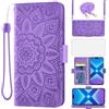 Asuwish Cover per Huawei Honor 8X con Cordino e Pellicola Vetro Temperato Supporto Regolabile Pelle Portacarte Portafoglio Custodia per protettiva Hawaii Honor8X 5G JSN-L21 Cellulare Phone Case Viola