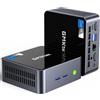 GMKtec Mini PC, M2 Pro Pro Intel Core i7-1195G7 (Turbo 5,0 GHz) 1 To SSD 16GB DDR4, Mini Computer Desktop WiFi 6, Supporto Triple Display, USB3.2, BT5.2, DP, HDMI, RJ45 2.5G
