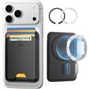 ESR Portafoglio per MagSafe, Blocco RFID, Forza Magnetica di 3200g, Può Conservare Fino a 5 Carte, Pelle Vegana, per iPhone Serie 17e/17/16/15/14/13/12 e Alcuni Dispositivi Samsung, Non per Mini, Nero
