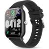 WalkerFit Smartwatch Uomo: 2" Orologio Smartwatch Uomo con Schermo Grande con Chiamata Bluetooth, Smart Watch con Sonno/Cardiofrequenzimetro/Contapassi, Impermeabile IP67 Activity Fitness Tracker