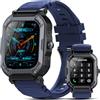 xinwld Smartwatch Uomo Donna con Chiamate Bluetooth, 1,85'' Orologio Smartwatch Uomo, Impermeabil IP68 Orologio Fitness, 110+ Sportive Smart Watch con Contapassi/Sonno/Cardiofrequenzimetro, Blu Profondo