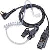 HYSHIKRA Auricolare con tubo acustico nascosto compatibile con Motorola CP040 DP1400 GP300 Hyera Walkie Talkie, 2 pin, PTT e microfono