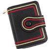 PORRASSO Moda Portafoglio Porta Carte di Credito Donna Portamonete PU Corto Portafoglio Bifold Wallet Tasca Moneta Nero