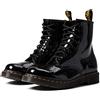 Dr. Martens 1460, Anfibi Donna, Black Patent Leopard Emboss, 39 EU