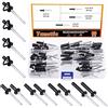 Tanstic 80 rivetti ciechi a flangia in alluminio a testa grande triplice esplodere rivetti a testa grande 3/16'' / 13/16'' / 1'' 4 misure (nero)