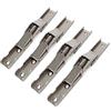 YIDELAI (4pc) 90 gradi pieghevole porta/mensola cerniera nascosta staffa supporto tavolo parti mobili, Argento, Acciaio, Plated, Modern Style