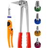 AMZCNC AMZ-F1960 - Set di attrezzi per espansione PEX, 16 mm, 20 mm, 25 mm, 32 mm, testa di espansione, per tubi in PEX (16 mm, 20 mm, 25 mm, 32 mm), AMZ-F1960