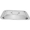 Ciieeo Coperchio per Teglia da Forno Profonda con Manico, in Acciaio Inox, per Pesce, Rettangolare, per Grigliate All'aperto, Picnic
