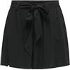 ONLY Onlnova Life Vis Jasmin Shorts Solid Pantaloncini Bermuda, Nero, XS Donna