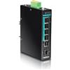 TRENDnet, Ti Pg541i, Switch DIN-Rail gestito Gigabit PoE+ Layer 2 industriale rinforzato a 6 porte, 4 porte Gigabit PoE+ 802.3at, nero