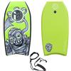 iBOARD Bodyboard leggero da 94 cm con nucleo in EPS, guinzaglio di alta qualità e cinturino da polso per surf per adulti e adolescenti