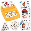 Joozmui Juego Educativo 2 en 1 de Números y Letras para Niños de 3-8 Años - Juegos y Regalos para Niños (Versión en Español) (Giallo)