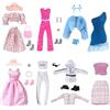 TYXHXTF 31 Pezzi Vestiti Bambola Accessori, Moda Completi, 6 Vestiti + 5 Scarpe + 13 Accessori Per 11.5 Pollici 30 cm Bambola