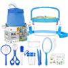 GmeDhc Kit Esploratore per Bambini - Scatola per Insetto, Lente d'Ingrandimento, Rete di Cattura, Zaino Giocattolo all'Aperto per Ragazzi e Ragazze