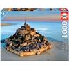 Educa - Puzzle 1000 pezzi Mont-Saint-Michel | Puzzle città e paesaggi | Misura 68x48 cm | Include colla Fix | Per adulti 14+ (19262)