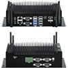 WEIDIAN PC Industriale, Fanless Computer Core i7 10610U, Mini Industriale PC Win 11, Dual Ethernet, 6RS232 COM, HD Type-C DP Triple Display, 8USB, 2GPIO, WiFi, BT4.2 (8GB DDR4 RAM 128GB SSD)