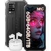 Blackview BV4800 (NFC) 6GB RAM+64GB ROM/1TB Rugged Smartphone 2024, 6,56 HD+ Corning Gorilla Glass 3, 5180mAh Batteria, 13MP+5MP, Telefono Indistruttibile Fingerprint/Face ID/OTG/GPS/4G Dual SIM