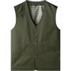 Oralidera Gilet Senza Maniche con Tasche da Uomo Giubbini da Lavoro Gilet da Caccia Fotografia Giacche da Safari, Verde, XL