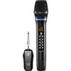 UHF Handheld Wireless Microphone Microfono Doppio Canale Compatibilità Versatile Portata 30 Metri Per Amplificat