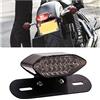 NWpangu Fanale posteriore moto, 12V 24V LED integrato Luce freno Indicatori di direzione Luce lampeggiante Lampada targa moto(Smoke Cover)