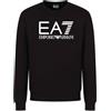 Emporio Armani Felpa Sweatshirt Uomo EA7 6RPM16 PJSLZ (Nero, XL)