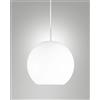 Fabas 3780-50-102 EDISON SOLO VETRO BIANCO D.30cm COMPLETO DI CAVO X KIT LUCI