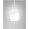 Fabas 3780-52-102 EDISON SOLO VETRO BIANCO D.20CM COMPLETO DI CAVO X KIT LUCI