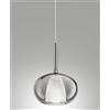 Fabas 3787-50-126 EDISON VETRO FUME' D.22CM COMPLETO DI CAVO X KIT LUCI