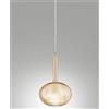 Fabas 3787-59-125 EDISON VETRO AMBRA D.16CM COMPLETO DI CAVO X KIT LUCI