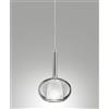 Fabas 3787-59-126 EDISON VETRO FUME' D.16CM COMPLETO DI CAVO X KIT LUCI