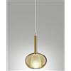 Fabas 3787-59-189 EDISON VETRO ORO D.16CM COMPLETO DI CAVO X KIT LUCI