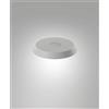 Fabas 3804-56-288 DIFFUSORE/PARALUME IN METALLO GRIGIO D.20CM H.2,5CM PER KIT LUCI 8W