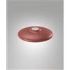 Fabas 3804-58-375 DIFFUSORE/PARALUME IN METALLO ROSSO MATTONE D.25CM H.4,5CM PER KIT LUCI 8W