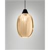 Fabas EDISON 3519-50-365 VETRO COGNAC COMPLETO DI CAVO X KIT LUCI