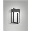Fabas EDO APPLIQUE A LED 20W 3000K 2396LM DA ESTERNO GRIGIO SCURO