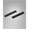 Fabas GIUNTO MECCANICO 48V X BINARIO INCASSO (2PZ) NERO H5,4CM