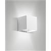 Fabas CUBA APPLIQUE DA ESTERNO A LED DOPPIA EMISSIONE 12W 3000K 1448LM BIANCA IP54