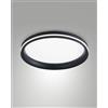 Fabas ISY PLAFONIERA LED NERA D.35CM A LED CCT 2700K - 3200K - 4000K- 42W - 4000 lm DIMMERABILE