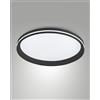Fabas ISY PLAFONIERA LED NERA D.45CM A LED CCT 2700K - 3200K - 4000K- 52W - 4900 lm DIMMERABILE