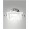 Fabas DAVOS FARETTO INCASSO BIANCO QUADRATO 20W 4000K 2260LM OPALE DIMMERABILE DALI