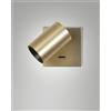Fabas FLORES SPOT 1 LUCE OTTONE SATINATO CON INTERRUTTORE ORIENTABILE ATTACCO GU10