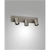 Fabas FLORES SPOT 3 LUCI CANNA DI FUCILE ORIENTABILE ATTACCO GU10