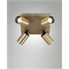Fabas FLORES SPOT 4 LUCI OTTONE SATINATO ORIENTABILE ATTACCO GU10