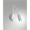 Fabas FLUX APPLIQUE BIANCO ORIENTABILE E FLESSIBILE A LED 3000K 374LM 3,1W